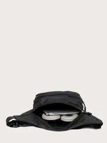 中等腰包素色中性和運動