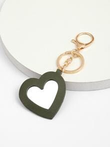 1 Phụ Nữ Gương Hình Trái Tim Quyến Rũ Móc Khóa Thời Trang Để Trang Trí Chìa Khóa - Nhiều màu - Xem 3