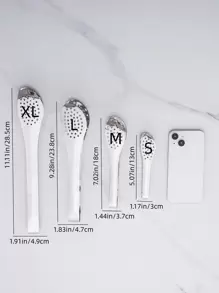 1pc Stainless Steel Food Tongs, Classic Silver Grilling Food Tongs For Kitchen