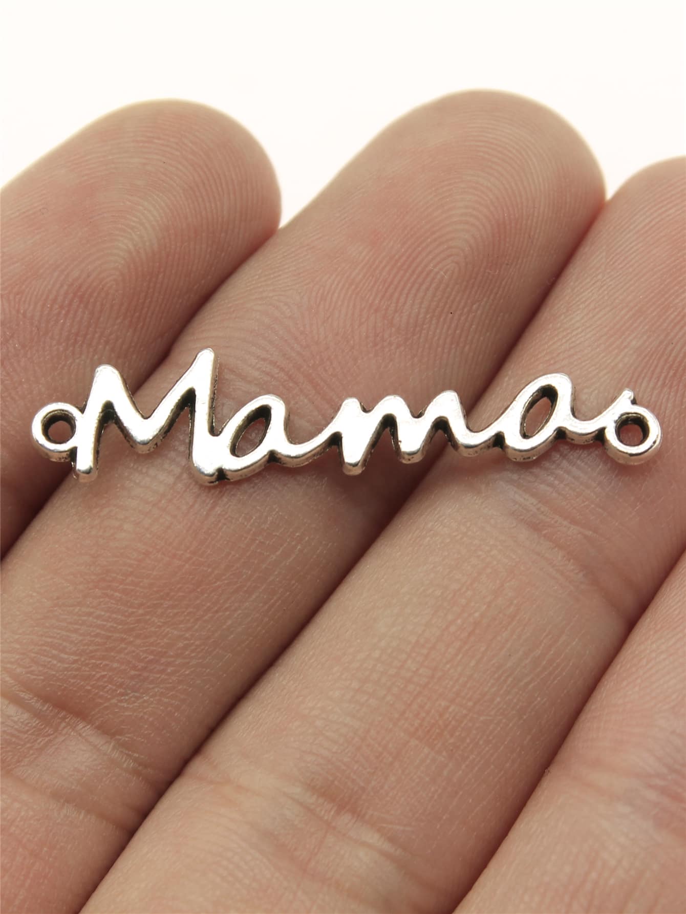 20 sztuk/zestaw moda list ze stopu cynku projekt DIY złącze dla kobiet do tworzenia biżuterii - Ancient Silver - Zobacz 1