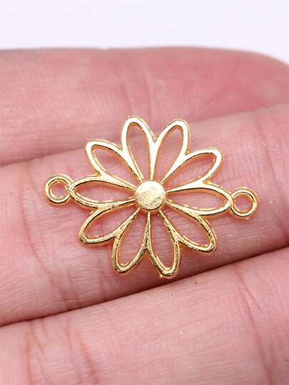 15 piezas de 25x19 mm Conector de flor para hacer joyas DIY para el Día de San Valentín