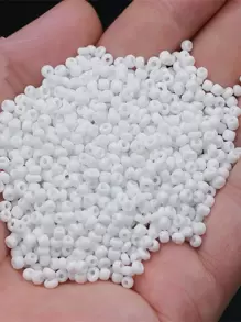 200 cái/bộ Chuỗi hạt tự làm rắn thời trang dành cho phụ nữ để làm đồ trang sức tự làm - trắng - Xem 2