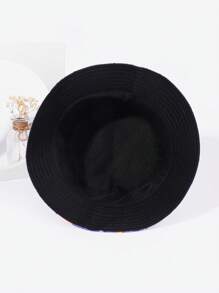 1pc Purple Dinosaur Print Bucket Hat For Women - Multicolor - View 4