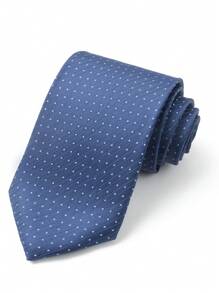 1pc Men Polka Dot Pattern Fashionable Tie For Clothes Decoration Casual Men Necktie - Blue - View 1