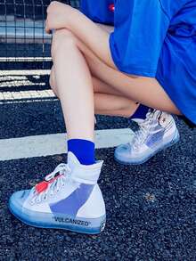 6 pares Calcetines de tripulación unicolor - Multicolor - Ver 6