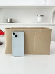 Minimalist Bag Insert Large Capacity - Khaki - View 7