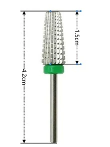 5合1美甲鑽頭拋光頭 - 綠色 - 查看 6
