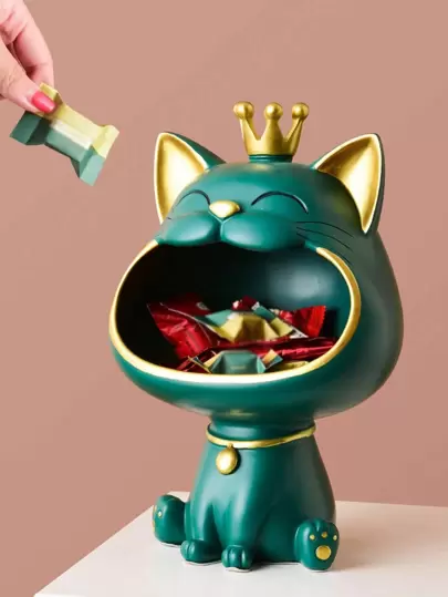 1入組ABS裝飾現代貓貓設計裝飾物品