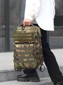 Túi cắm trại ngoài trời họa tiết camo 17 inch Túi nhiều túi chống thấm nước cho ba lô thông thường ngoài trời Ba lô máy tính xách tay để đi bộ đường dài với sức chứa lớn Ba lô chức năng nhẹ Quà tặng ngày của cha Túi đi học mùa hè Túi đi học cho bố - Nhiều màu - Xem 7