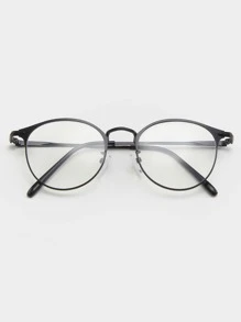 1副女士圓框時尚眼鏡適用於日常