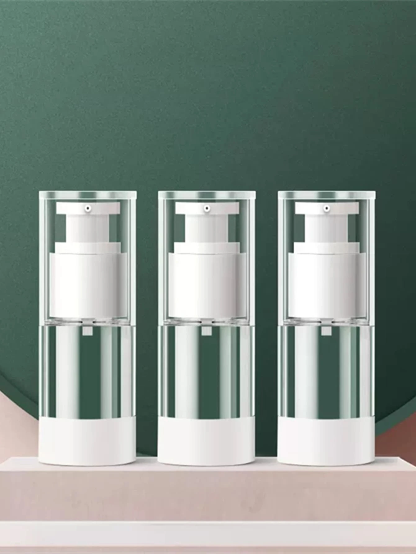 3pcs 15 ML Empty Lotion Subpackage Bottle , Travel Essentials