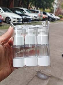 3pcs 15 ML Empty Lotion Subpackage Bottle , Travel Essentials