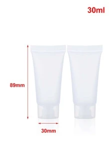 3 cái 30 ML Empty Lotion Subpackage Soft Tube, Travel Essentials - Trong sáng - Xem 3