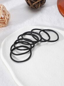 100pcs Toddler Girls Solid Fashionable Hair Tie For Daily Life - Multicolor - View 3