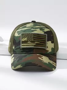 1 Nam Camo In Cờ Mỹ Thêu Phong Cách Thường Ngày Mũ Bóng Chày, Cho Cuộc Sống Hàng Ngày - Nhiều màu - Xem 3