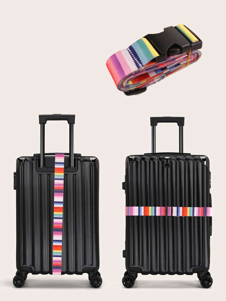 1PC Travel Luggage Strap Adjustable Password Lock Packing Belt Baggage Secure Lock Anti-Theft Luggage Strap Bundling Belt Packing For Student Luggage Belt Luggage Packaging Strap Luggage Rope With Buckle For Travel Flight Business Trip For Suitcase Luggage Case Backpack Duffle Bag Bag For School School Accessories School Stuff - Multicolor - View 1