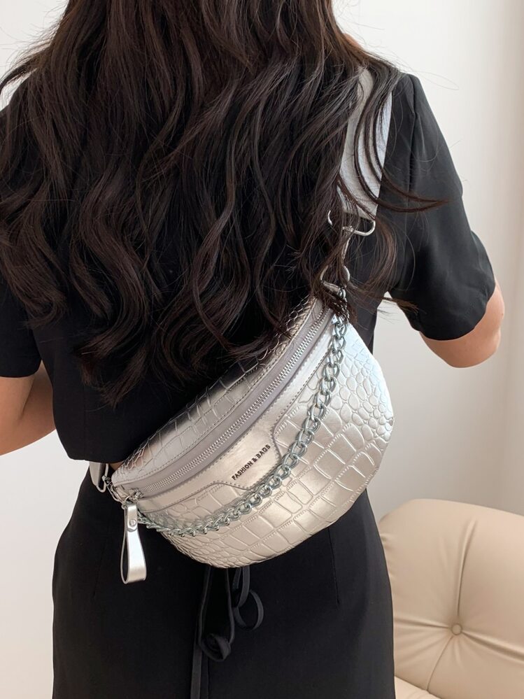 Midjeväska - Silver - Visa 8