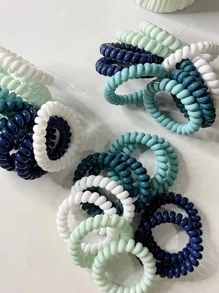 10 dây buộc tóc phong cách giản dị cho nữ, dùng cho cuộc sống hàng ngày - Nhiều màu - Xem 2