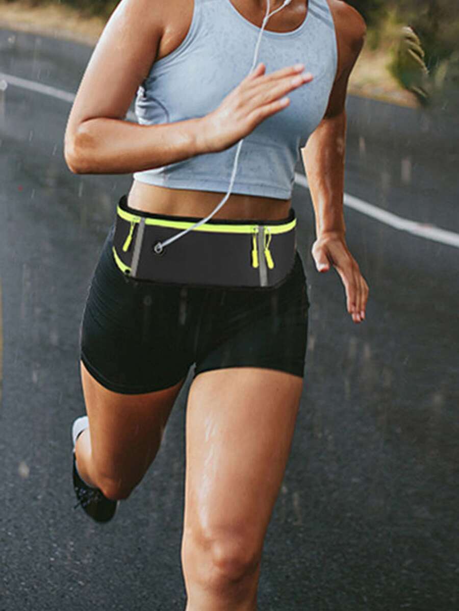 Sports Bum Bag Small Hanging Bag - Black - View 1