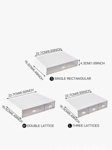 1入組書桌文具收納盒 - 白色 - 查看 2