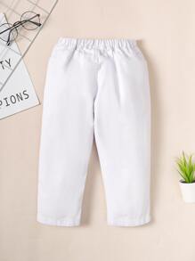 Toddler Boys Solid Straight Leg Jeans - White - View 2