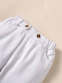 Toddler Boys Solid Straight Leg Jeans - White - View 5