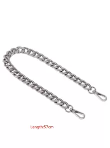 Chain Bag Strap For Strap Replacement Metal Aluminum Portable Bag Accessories Stylish Durable For Rookies & White-collar Workers For Teen Girls Women College Students - Silver - View 4