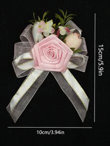 1 PVC Boutonniere, Boho Flower Decor Party Boutonniere Cho Tiệc Cưới - Nhiều màu - Xem 6