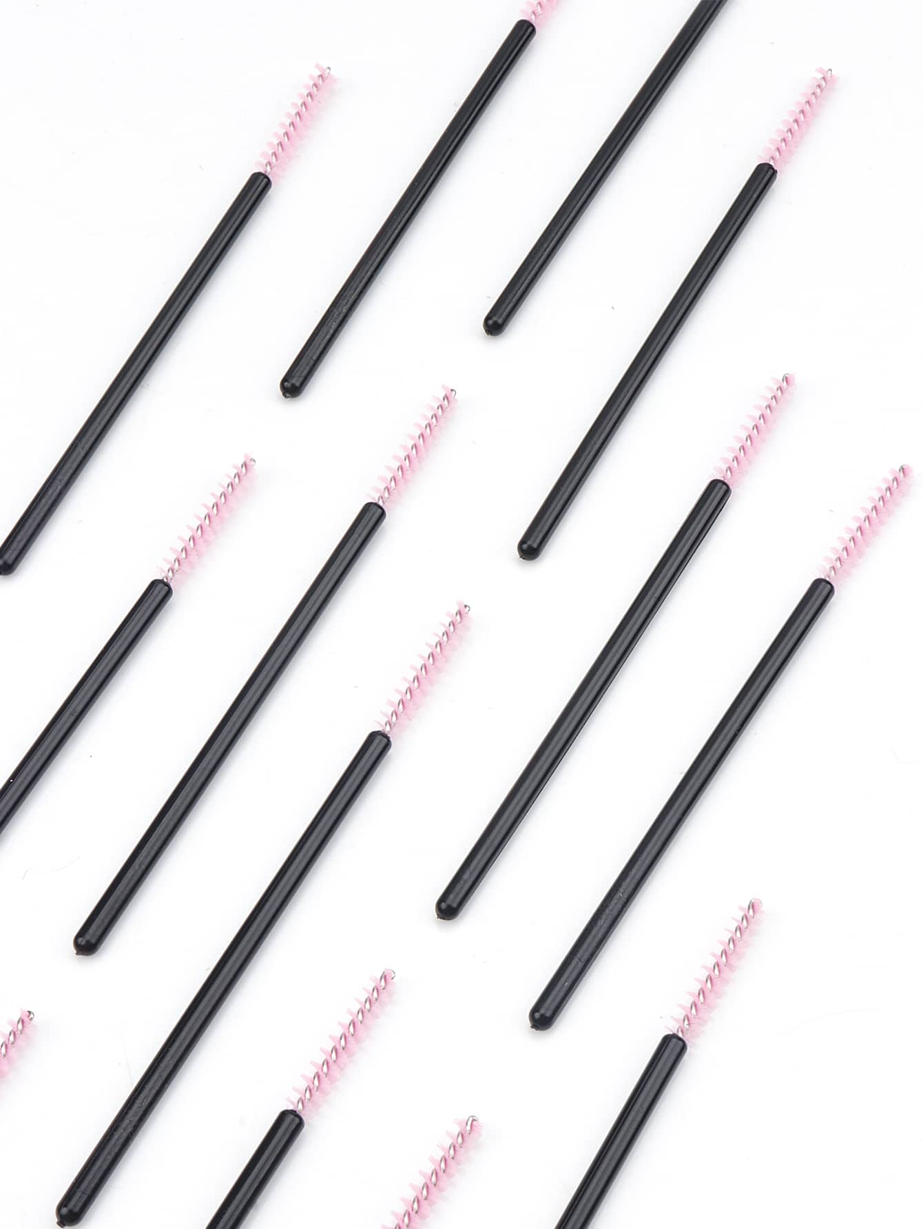 MyAoKuE-Up 50支装女士化妆眉刷，眉刷，眼影刷，螺旋刷，赠品