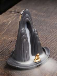 1 lư hương thiết kế hình núi - màu đen - Xem 4