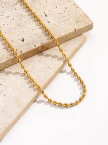 1入組時尚珠子裝飾鏈條樣式項鍊適用於女士日常裝飾