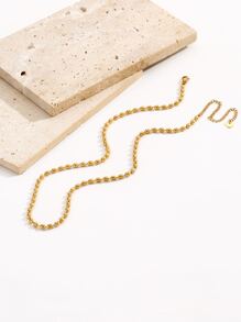 1入組時尚珠子裝飾鏈條樣式項鍊適用於女士日常裝飾