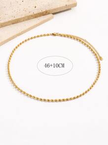 1入組時尚珠子裝飾鏈條樣式項鍊適用於女士日常裝飾