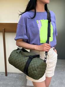 衍縫行李袋雙把手運動和旅行