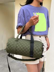 衍縫行李袋雙把手運動和旅行