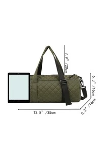 衍縫行李袋雙把手運動和旅行