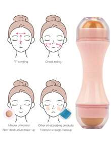 1 con lăn thấm dầu cho da mặt - Hồng - Xem 5