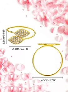 6 piezas/set anillo de servilleta de aleación de aluminio, anillo de soporte de servilleta de decoración de diamantes de imitación moderno para cocina - Plateado - Ver 2