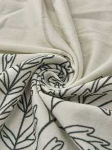 1入組植物圖案翅膀椅子現代滌綸靠背椅沙發套適用於家庭 - 彩色 - 查看 4