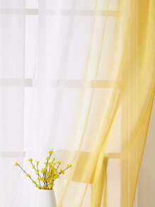 Rideau transparent ombré, rideau transparent moderne en polyester filtrant la lumière pour chambre à coucher