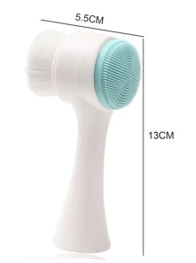 1pc Silicone Facial Cleaning Brush - Multicolor - View 3