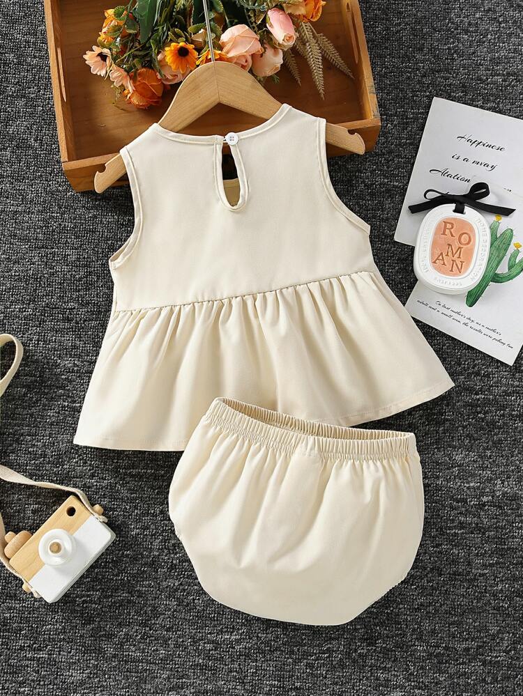 Baby Girl Bow Front Top & Shorts