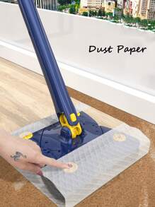 1入組不銹鋼拖把,現代360度旋轉大擦拭頭拖把 - 藍色 - 查看 3