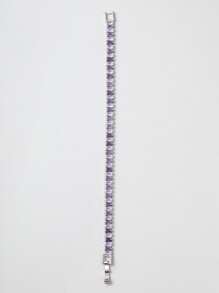 1 vòng tay trang trí đá khối Zirconia sang trọng cho phụ nữ để trang trí hàng ngày - Bạc - Xem 4