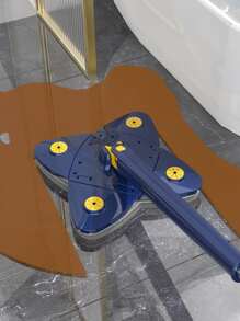 1入組不銹鋼拖把,現代360度旋轉大擦拭頭拖把 - 藍色 - 查看 14