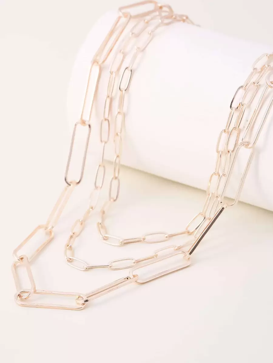 1 vòng cổ nhiều lớp thời trang tối giản cho nữ dự tiệc - Hoa hồng vàng - Xem 1