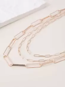 1 vòng cổ nhiều lớp thời trang tối giản cho nữ dự tiệc - Hoa hồng vàng - Xem 3