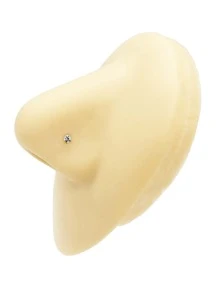 12入組/套前衛銀方晶鋯石裝飾鼻釘適用於女士適用於身體裝飾用品