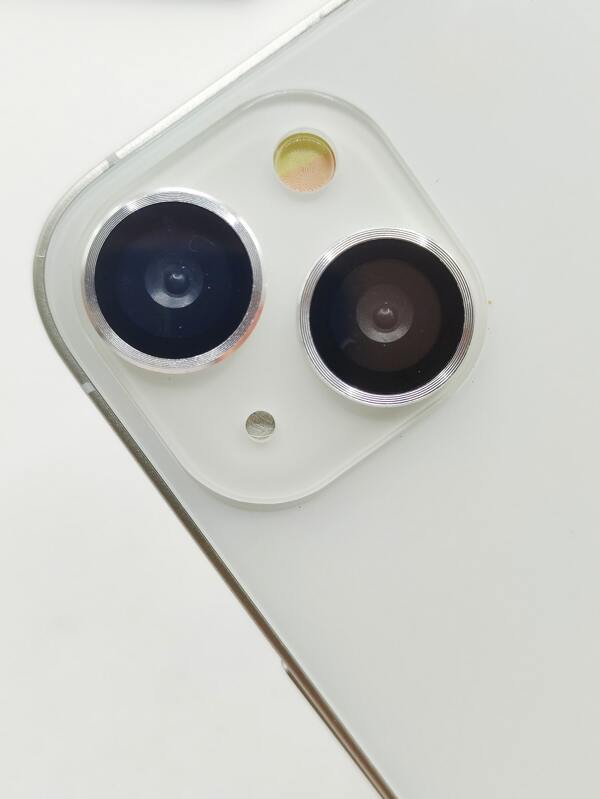 2pcs Anti-shock And Scratch-resistant Camera Lens Screen Protector With Apple Cd Pattern
