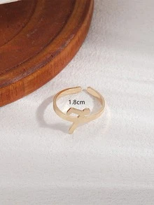 1 nhẫn trang trí số 7 thời trang dành cho nữ để trang trí hàng ngày - Vàng - Xem 3